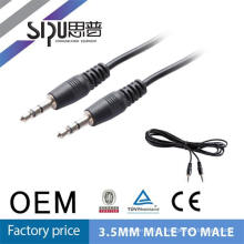 SIPU haute qualité chaud jack de 3,5 mm moulé vente câble vidéo audio AUX M/M